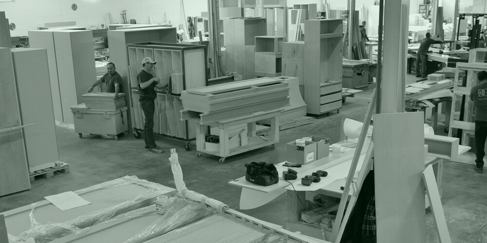 The workshop at Robert Design Group Ltd.